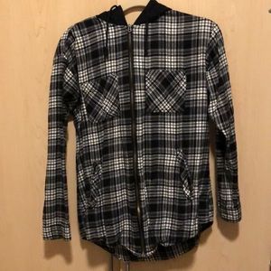 Hooded flannel